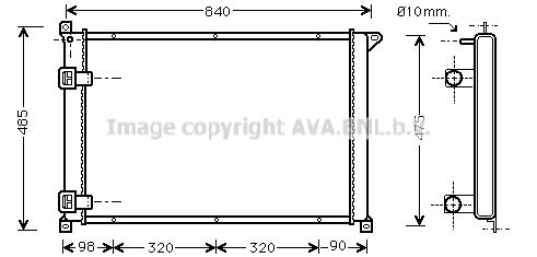 AVA QUALITY COOLING Радиатор, охлаждение двигателя RT2257